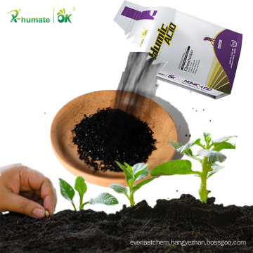 60% Humic Potassium Organic Fertilizer Soluble Humic Acid Flakes High Grade Leonardite/Lignite